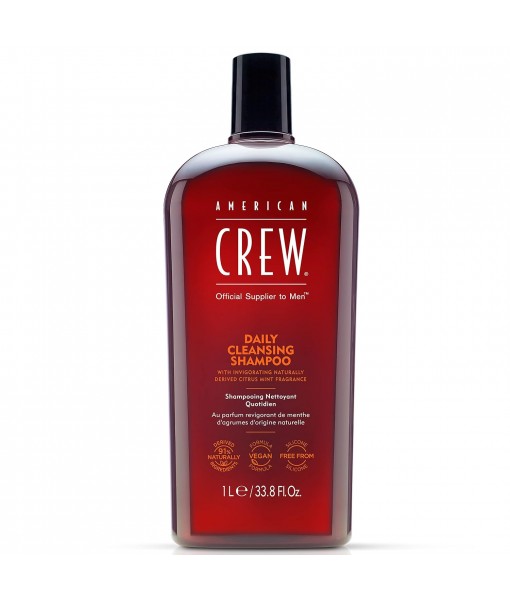 Shampooing nettoyant quotidien American crew 1L